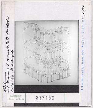 Vorschaubild Rom: Palazzo Farnese, Isometrie. Michelangelo 